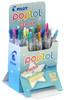 Pilot Poplol Retractable Gel Pen 0.7mm Pastel and Metallic Assorted Display 24