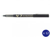 Pilot Hi-Tecpoint V7 Liquid Ink Rollerball 0.7mm Black Box of 12