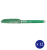 Pilot bl-frp5-g Frixion Point 0.5mm Erasable Gel Ink Pen Green Box 12 | It's A Mega Thing