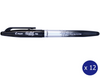 Pilot FriXion Ball Pro Erasable Gel Pen Fine Black Box of 12