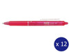 Pilot blrt-fr7-p Frixion Clicker 0.7mm Retractable Erasable Gel Rollerball Pink Box 12 | It's A Mega Thing