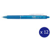 Pilot blrt-fr7-lb Frixion Clicker 0.7mm Retractable Erasable Gel Rollerball Light Blue Box 12 | It's A Mega Thing