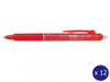 Pilot blrt-fr5-r Frixion Clicker 0.5mm Retractable Erasable Gel Rollerball Red Box 12 | It's A Mega Thing