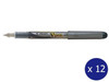 Pilot Vpen Disposable Fountain Pen Black Medium Nib Box of 12