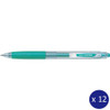 Pilot Poplol Retractable Gel Pen 0.7mm Metallic Green Box of 12