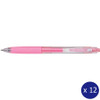 Pilot Poplol Retractable Gel Pen 0.7mm Pastel Pink Box of 12