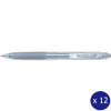 Pilot Pop’lol Gel Ink Rollerball 0.7mm Silver Box of 12