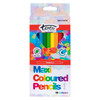 Texta #0272200 Maxi Size Triangular Coloured Pencils Assorted Box of 10 | Mega Office Supplies