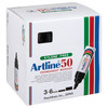 Artline 50 Permanent Marker 6mm Chisel Nib Black 105001 Box 12 | Mega Office Supplies