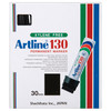 Artline 113001 130 Permanent Marker 30mm Chisel Nib Black Box 6 | Mega Office Supplies
