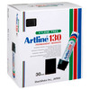 Artline 130 Permanent Marker 30mm Chisel Nib Black 113001 Box 6 | Mega Office Supplies