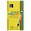 Artline 172501 725 Permanent Marker 0.4mm Plastic Nib Black Box 12 | Mega Office Supplies