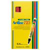 Artline 172502 725 Permanent Marker 0.4mm Plastic Nib Red Box 12 | Mega Office Supplies