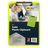 Marbig Professional Clipboard Plastic A4 Neon Green