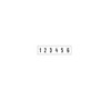 Trodat Professional 5546 Numberer 6 Band 4mm Black
