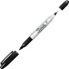 Sharpie Black Twin Tip Permanent Marker Fine and Ultra Fine Point Box of 12