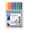 Staedtler Lumocolor Non-Permanent Medium Pen Assorted Wallet of 8 315 WP8
