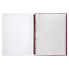 Marbig Display Book Refillable 20 Pocket A4 Clear Maroon