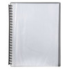 Marbig Refillable Display Book 20 Pocket A4 Clear Grey