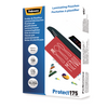 175 Micron Laminating Pouches 54x86mm 100 Pack Glossy Fellowes