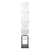 Deflecto Portable Chrome and Acrylic Concertina Display Stand A4