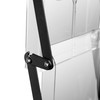 Deflecto Portable Chrome and Acrylic Concertina Display Stand A4