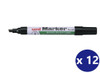 Uni Permanent Marker (580) Chisel Tip 5mm Black - Box of 12 - Uniball Rollerball Pen, Uni Ball Pens, Uniball Markers, Uni-Ball Markers | It's A Mega Thing
