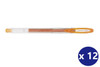 Uni-Ball Signo Sparkling (UM-120SP) Gel Ink Rollerball Pen 1.0mm Orange - Box of 12 - Uni Ball Pens, Uniball Markers, Uni-Ball Markers, uni ball, uniball, uni posca | It's A Mega Thing