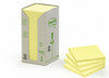 Post-it FT510110347 100% Recycled Notes 654-RTY 76x76mm Canary Yellow - Pack of 16 | Its A Mega Thing