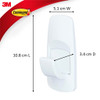 Command Jumbo Hook White (3.4kg)