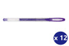 Uni-Ball Signo Sparkling (UM-120SP) Gel Ink Rollerball Pen 1.0mm Violet - Box of 12 - , Uni Ball Pens, Uniball Markers, Uni-Ball Markers, posca pens, posca markers, posca chalk markers | It's A Mega Thing