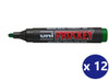 Uni Prockey (PM-126) Permanent Marker Chisel Tip 5.7mm Green - Box of 12 Uniball Rollerball Pen, Uni Ball Pens, Uniball Markers | It's A Mega Thing