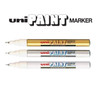 Uni Paint (PX-203) Permanent Marker Ultra Fine 0.8mm Silver - Box of 12 - posca marker pen, uni ball, uniball, uni posca, markers bundle, posca pens stockists | It's A Mega Thing