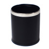 Compass 769445LB Round Leatherette Black Bin with Liner 10L | It's A Mega Thing