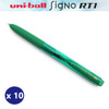 Uni-Ball Signo RT1 (UMN155-05) Gel Ink Rollerball Pen Micro 0.5mm Green - Box of 10 - posca chalk markers, posca marker pen, uni ball, uniball, uni posca, markers bundle | It's A Mega Thing
