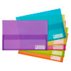 Marbig #2011099 Polypick Wallet - Polypropylene FC - Summer Colours Translucent Assorted - 12/Pk | Mega Office Supplies