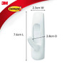 Command Hooks Medium White 2 Pack (1.3kg)