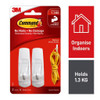 Command Hooks Medium White 2 Pack (1.3kg)