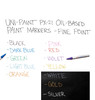Uni Paint (PX-21) Permanent Marker Fine 1.2mm Bullet Tip Silver - Box of 12 - posca paint pens, uni ball paint markers, posca bundle, posca paint markers | It's A Mega Thing