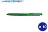 Uni-Ball Signo RT1 (UMN155-038) Gel Ink Rollerball Pen Ultra Fine 0.38mm Green - Box of 10 - Uni Ball Pens, Uniball Markers, Uni-Ball Markers, posca pens, posca markers | It's A Mega Thing
