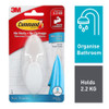 Command Wet and Dry Towel Hook Large White (2.2kg)