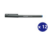 Uni-Ball II (UB-103) Liquid Ink Rollerball Pen Fine 0.7mm Blue - Box of 12 - posca chalk markers, posca marker pen, uni ball, uniball, uni posca, markers bundle | It's A Mega Thing