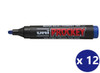 Uni Prockey (PM-126) Permanent Marker Chisel Tip 5.7mm Blue - Box of 12 - Uni Ball Pens, Uniball Markers, Uni-Ball Markers, posca pens, posca markers | It's A Mega Thing