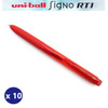 Uni-Ball Signo RT1 (UMN155-05) Gel Ink Rollerball Pen Micro 0.5mm Red - Box of 10 - Uniball Rollerball Pen, Uni Ball Pens, Uniball Markers, Uni-Ball Markers | It's A Mega Thing