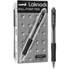 Uni Laknock (SN-100) Retractable Ballpoint Pen Fine 0.7mm Black - Box of 12 Uniball Rollerball Pen, Uni Ball Pens, Uniball Markers, Uni-Ball Markers | It's A Mega Thing