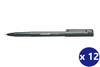 Uni-Ball II (UB-103) Liquid Ink Rollerball Pen Fine 0.7mm Black - Box of 12 - posca chalk markers, posca marker pen, uni ball, uniball | It's A Mega Thing