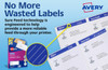 Avery #959001 Quick Peel Address Labels with Sure Feed - L7160 - 2100/Pack - 63.5 x 38.1 mm, Laser, White | 21UP - avery label templates l7163, fabric name labels, fabric name badge labels | It's A Mega Thing