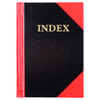 Cumberland 43128 Black & Red Notebook Gloss Cover A7 100 Leaf Indexed | Mega Office Supplies