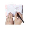 Cumberland Gloss Cover A7 100 Leaf Indexed 43128 Black & Red Notebook | Mega Office Supplies