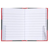 Cumberland Black & Red Notebook Gloss Cover A7 100 Leaf Indexed 43128 | Mega Office Supplies